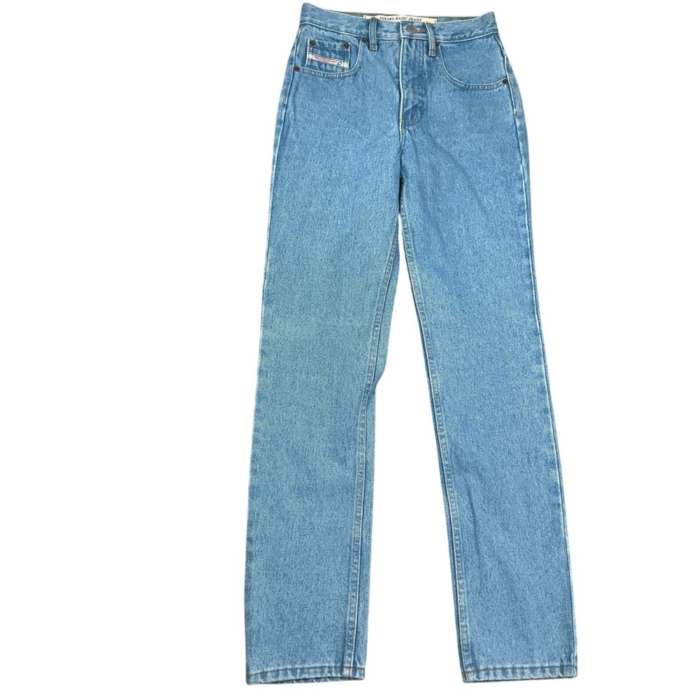 Diesel Jeans Women 8 Light Blue Denim High Waist Straight Leg Vintage NWT